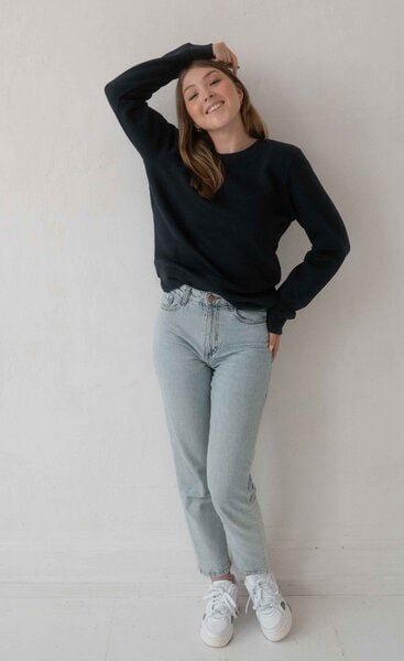 Kultgut Vegan - Pullover- Sweater / Innen flauschig/nachtblau