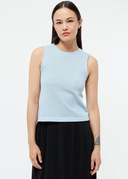 Givn Berlin Stricktop GBSHIRLEY cropped aus Bio-Baumwolle im Jacquard Muster