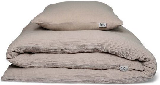 Hutch&Putch Musselin Bettwäsche Set - 100% Bio-Baumwolle - Handmade in Germany