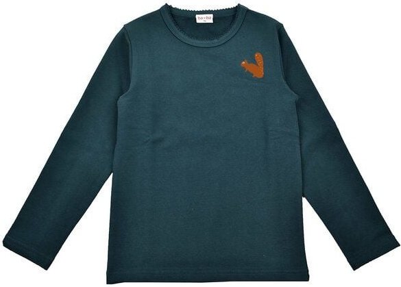 Langarmshirt mit Eichhörnchen von baba Kidswear, kuschelig angerauht