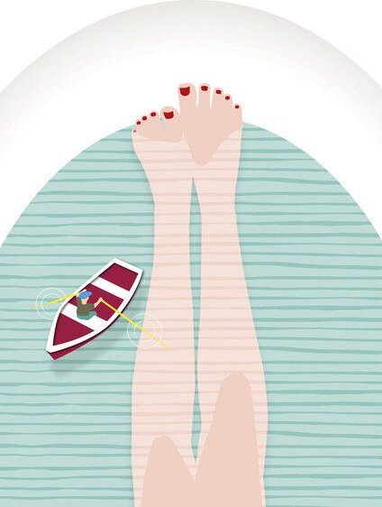 Photocircle Poster / Leinwandbild - Badewanne