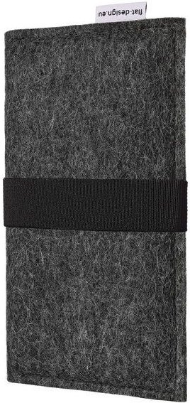 flat design by Mareike Kriesten Handyhülle AVEIRO für Samsung Galaxy A-Serie - VEGANer Filz - anthrazit