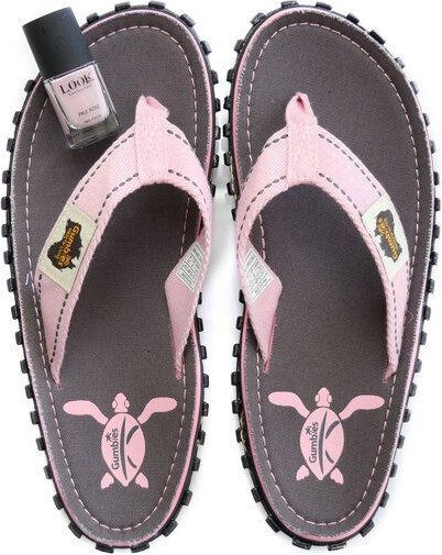 GUMBIES Set - Nachhaltiger Zehentrenner mit veganem Nagellack