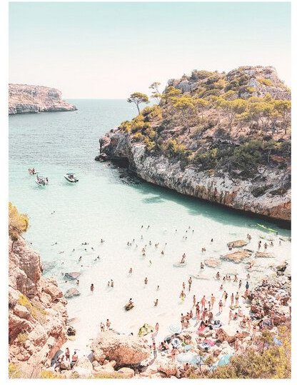 Photocircle Poster / Leinwandbild - Mantika Mallorca bay