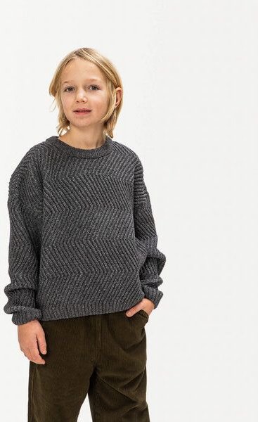 Matona Gestrickter Wollpullover für Kinder / Round Neck Sweater