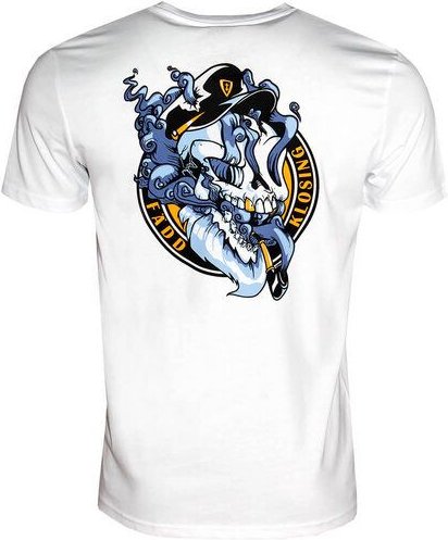 Thumbnail - FÄDD Herren T-Shirt Rundhals aus Bio-Baumwolle "Schmöki" Weiß