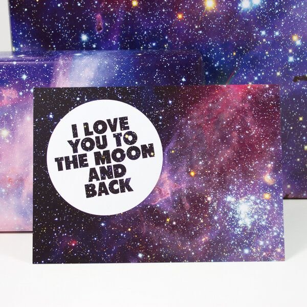 Bow & Hummingbird Postkarte "I love you"