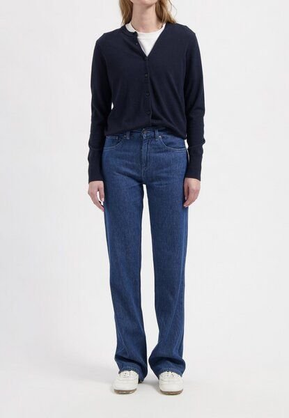 MUD Jeans Damen Jeans Loose Fit "Jamie - Stone Indigo"