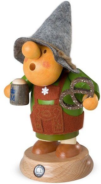 Müller Seiffen Müllerchen -Bayer mit Filzhut NEU- die Räuchermännchen mit der Knollennase