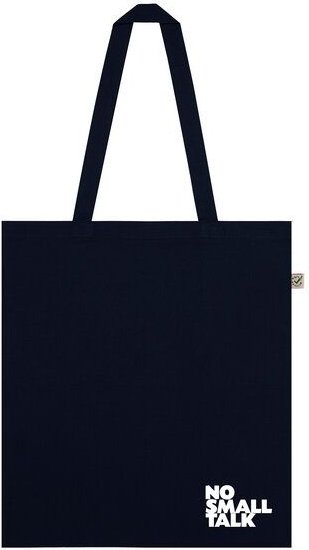 ilovemixtapes no small talk Baumwolltasche aus Bio-Baumwolle