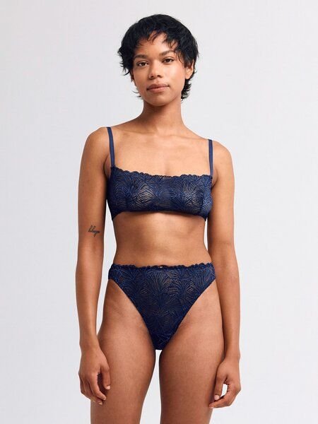 erlich textil Fluid Lace bügelloser Bandeau Bralette mit Spitze aus recyceltem Polyamid, made in Europe