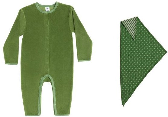 Leela Cotton Overall& Dreiecktücher Set