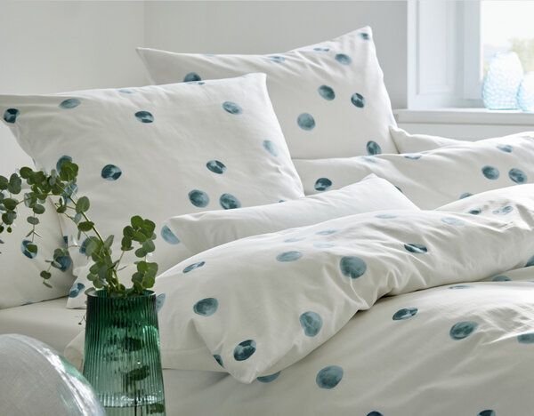Cotonea Bio Satin-Bettwäsche Tupfen
