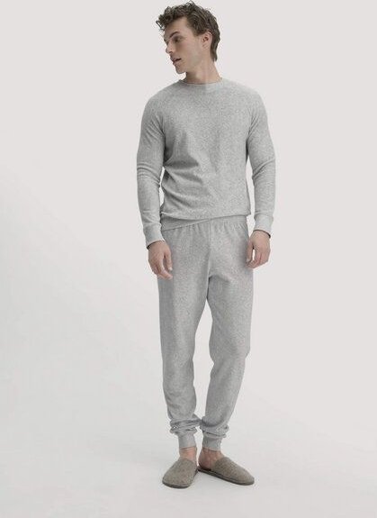 hessnatur Frottee Schlafhose Relaxed PURE COTTON aus reiner Bio-Baumwolle