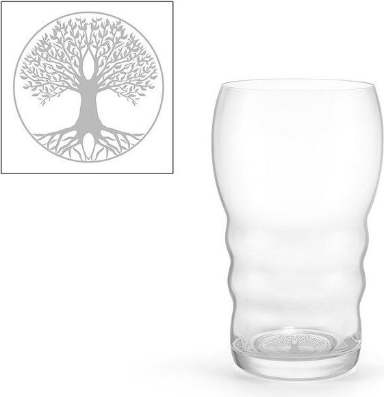 LivingDesigns Trinkglas Galileo Lebensbaum