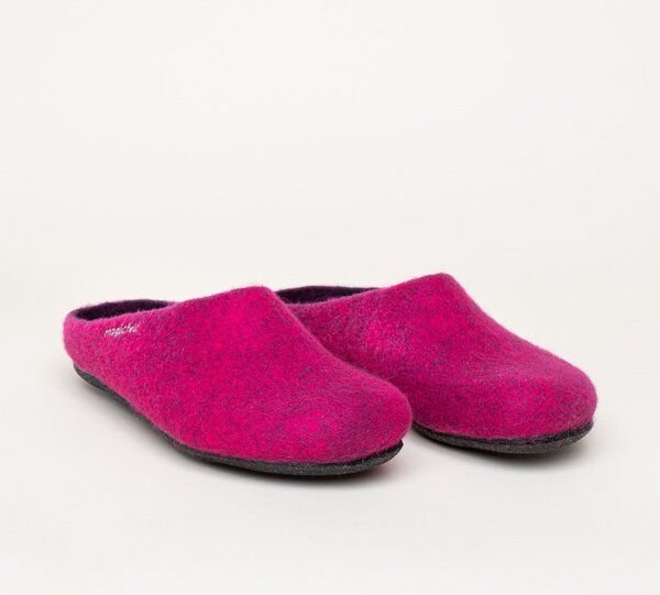 Thumbnail - Magicfelt Filz-Hausschuh 709 aus 100% Merino-Wolle | Pantoffel für Damen & Herren mit anatomisch geformter Filz-Latex-So...
