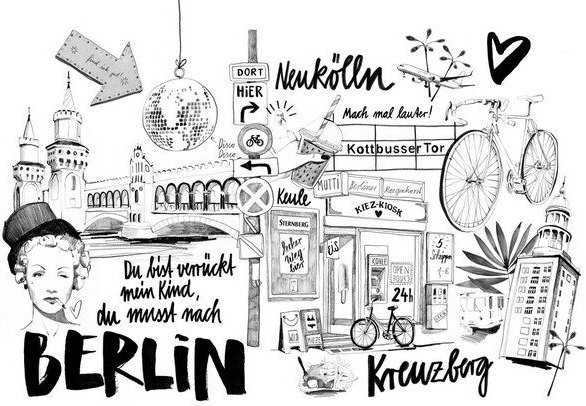 Photocircle Poster / Leinwandbild - Berlin 1