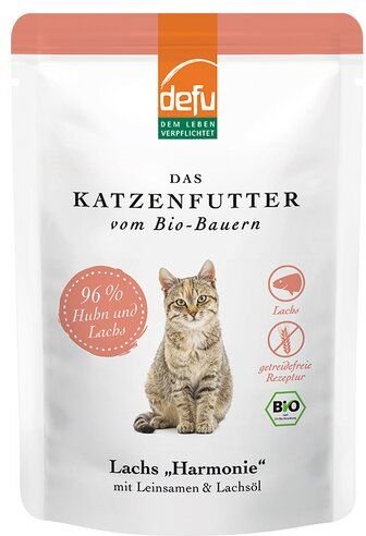 defu Bio Katzenfutter Pouch Paté Lachs *Harmonie*