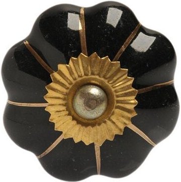 TRANQUILLO Blütenförmiger Knauf Haken aus Keramik für dein Möbelstück