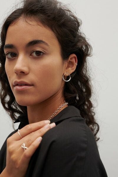 Jonathan Radetz Jewellery Kette LOOP, Silber 925, Sterlingsilber, Länge 55 cm, Handmade in Germany