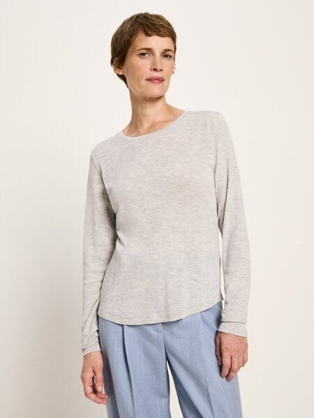 LANIUS Langarmshirt (GOTS) aus Bio-Schurwolle