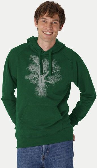Peaces.bio - handbedruckte Biomode Bio-Herren-Kapuzensweater Chestnut