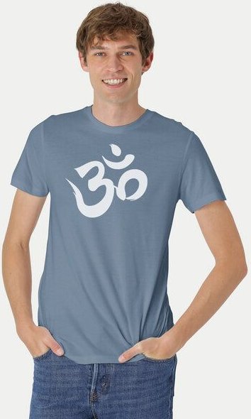 Thumbnail - Peaces.bio - handbedruckte Biomode Fit T-Shirt "Om" Herren
