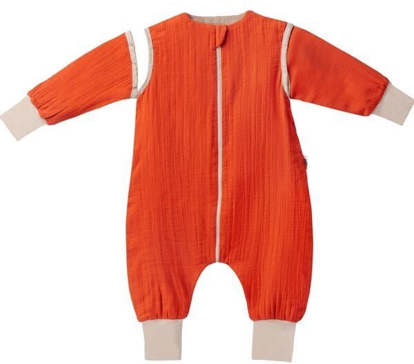 Mababu 0.5 TOG Musselin Sommerschlafsack mit Füßen & abnehmbaren Ärmeln