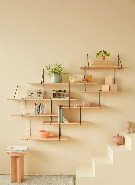 Hausen Wandregal LINK Duo shelf beech / black