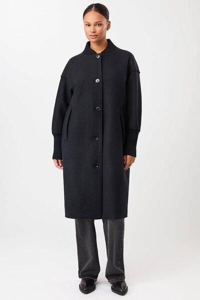 LangerChen Walkmantel mit Strickmanschette