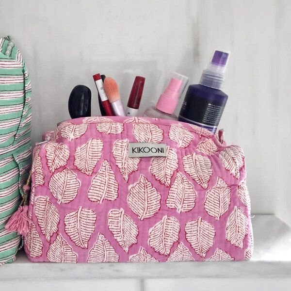 KIKOONI handgefertigte Kosmetiktasche "P Harleen"