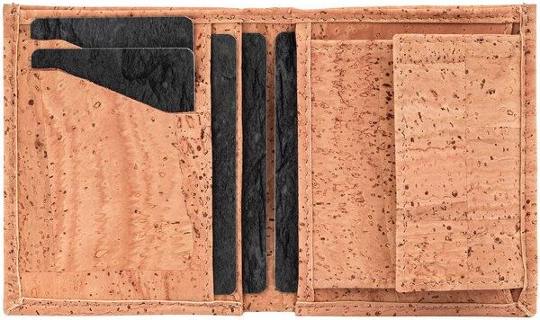 Simaru Mini Geldbörse aus Kork,Portemonnaie mit RFID schutz,Geldbeutel vegan