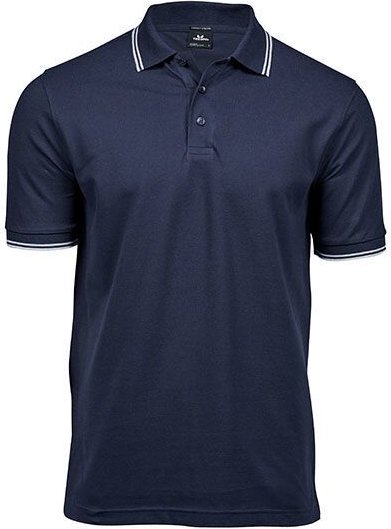 TeeJays Herren Men Stretch Polo Shirt Kurzarm Zweifarbig