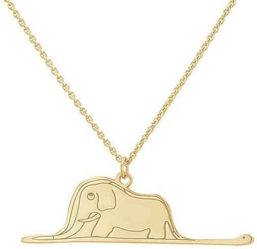 Eppi Silberner Anhänger Der Kleine Prinz mit einem Elefanten