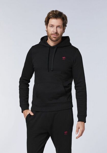 Thumbnail - Polo Sylt Hoodie aus Sweat mit gesticktem Label-Symbol