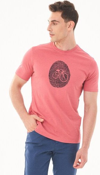 ORGANICATION T-Shirt aus Bio-Baumwolle mit Fahrrad-Print