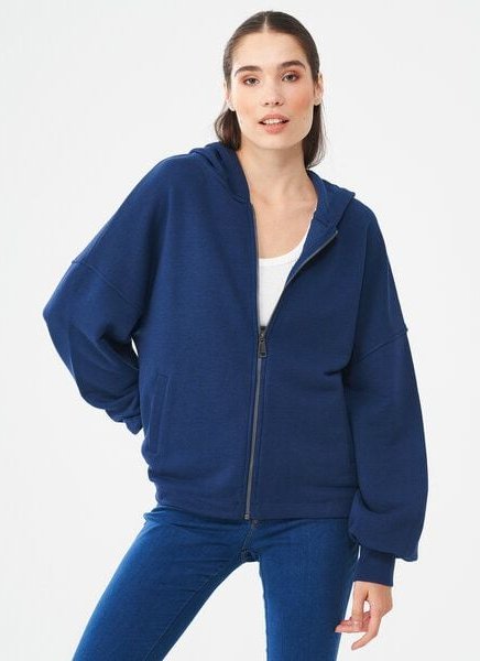 ORGANICATION Sweatjacke aus Bio-Baumwolle & Modal mit recyceltem Polyester