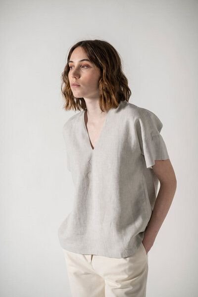 Grenzgang Damen Bluse COCO aus kühlendem Bio-Leinen