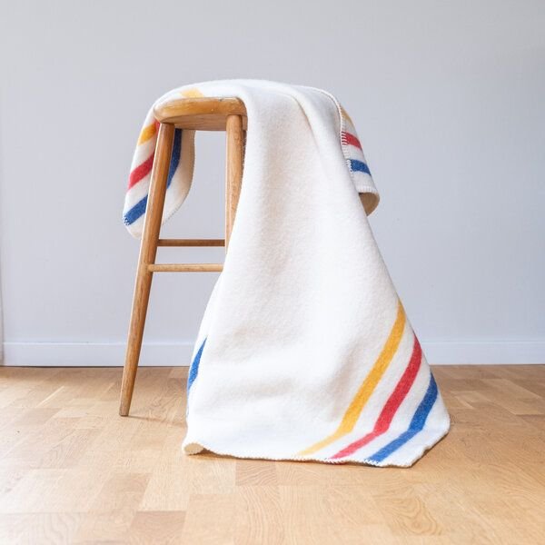Steppenwolle Kinderdecke CAMP für Drinnen & Draußen | 100% Mulesingfreie Schurwolle