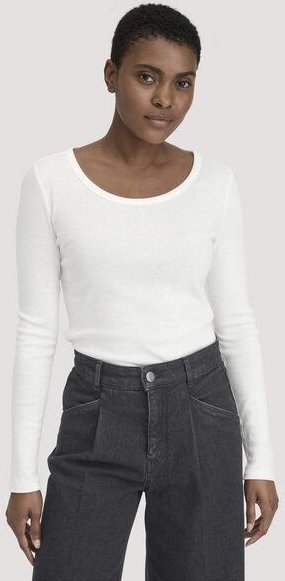 hessnatur Softrib Longsleeve Fitted aus Bio-Baumwolle und TENCEL Modal