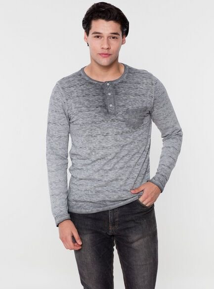 ORGANICATION MOR-4067 HERREN GARMENT DYED LANGARM T-SHIRT