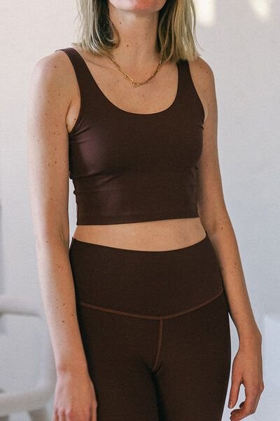 The View Yoga Iris Top Brown