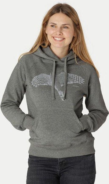 Peaces.bio - handbedruckte Biomode Bio-Hoodie Sperber Damen