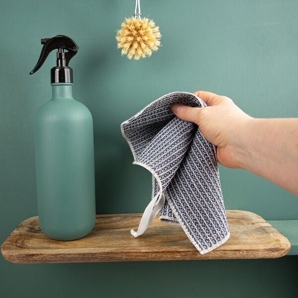 nahtur-design 3er Set Putzlappen aus Halbleinen Waffelpiquée