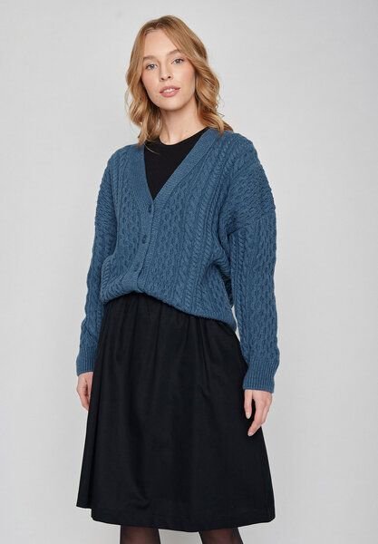 GREENBOMB Chic – Bequeme Strickjacke aus Bio-Baumwolle / GOTS / Fair & Vegan