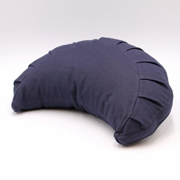 BAGHI Meditationskissen Halbmond basic aus Bio-Baumwolle kbA - Sitzhöhe 12cm