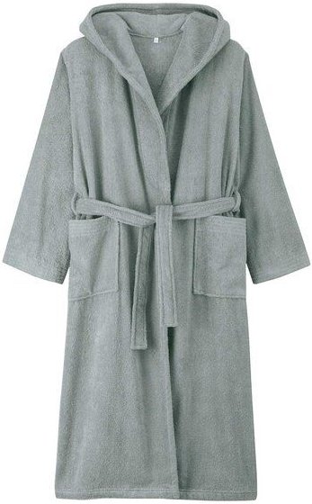 hessnatur Langer Bademantel Relaxed aus reiner Bio-Baumwolle