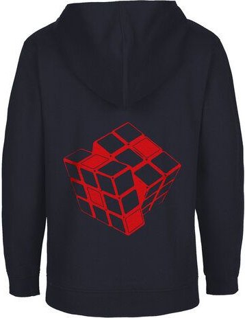 HANDGEDRUCKT Unisex Kinder Zip Up Hoody "Rubi"