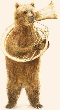 Photocircle Poster / Leinwandbild - The bear and its Helicon