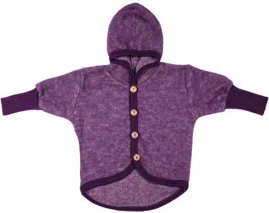 Cosilana Baby Fleece-Jacke mit Kapuze kbT Wolle Bio Baumwolle